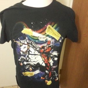 Deadpool Unicorn Tacos Maximum Large Tshirt